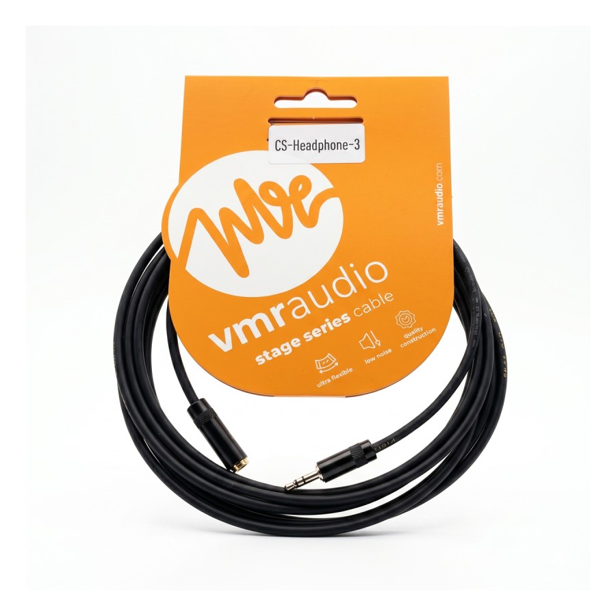 Plug 6,35 estéreo a plug 6,35 estéreo hembra · 3 m