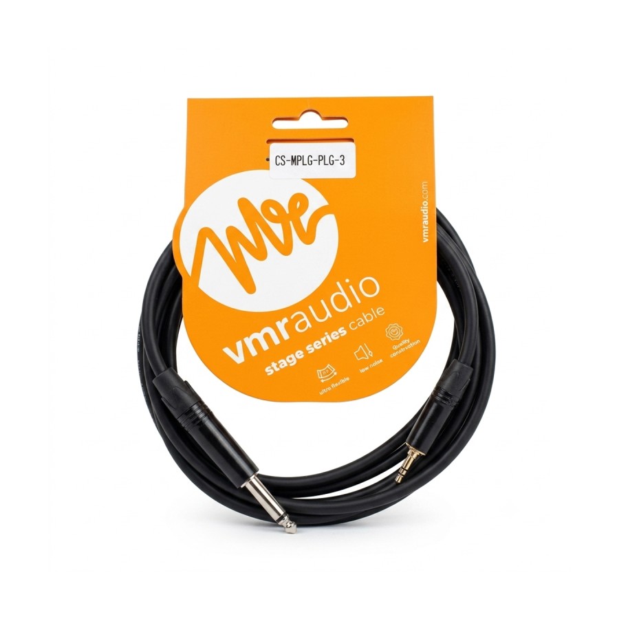 Mini plug 3,5 a plug 6,35 estéreo · 3 m