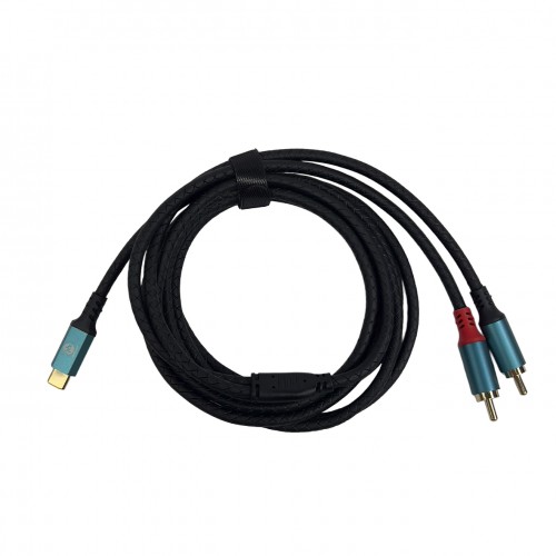 USB-C a 2 × RCA · 2 m