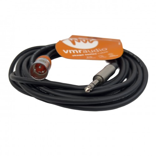 XLR macho a plug 6,35 estéreo · 6 m