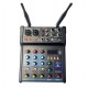 VMR AUDIO  KARAOKE-MIX | Mixer para karaoke con micrófonos inalámbricos integrados y USB
