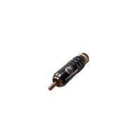 Conector fich RCA Macho Metalico color Blanco